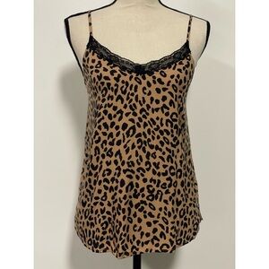 Pink Republic Leopard Print Cami Brown & Black Juniors Size S